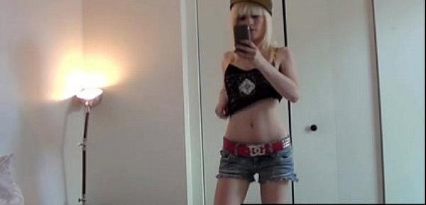  blonde emo teen taking selfies- More Videos on XPORNPLEASE.COM